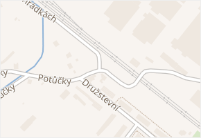 Potůčky v obci Vsetín - mapa ulice