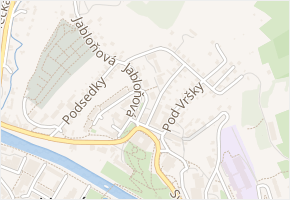 Radniční v obci Vsetín - mapa ulice