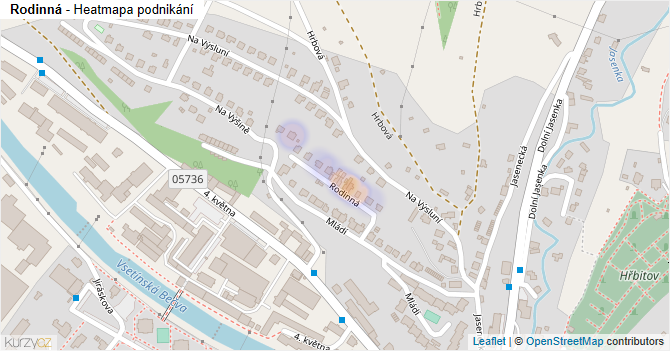 Rodinná - mapa podnikání