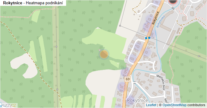 Rokytnice - mapa podnikání