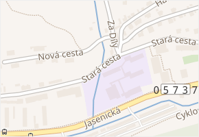 Stará cesta v obci Vsetín - mapa ulice