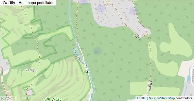 Za Díly - mapa podnikání