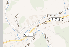 Zbrojovácká v obci Vsetín - mapa ulice