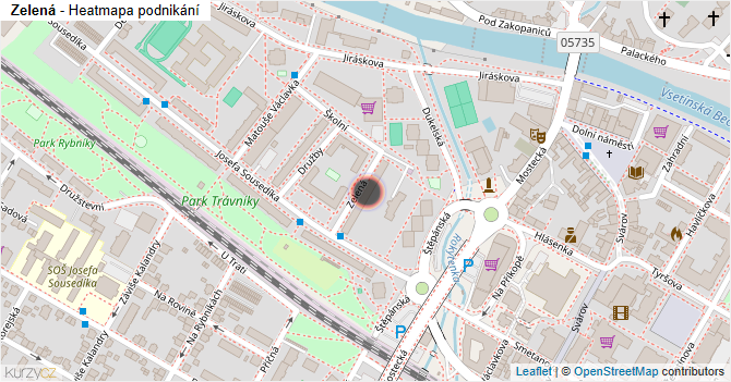 Zelená - mapa podnikání