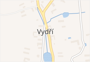 Vydří v obci Vydří - mapa části obce