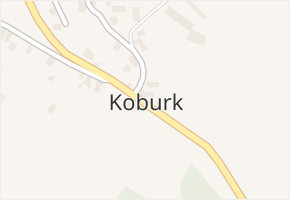 Koburk v obci Výprachtice - mapa části obce