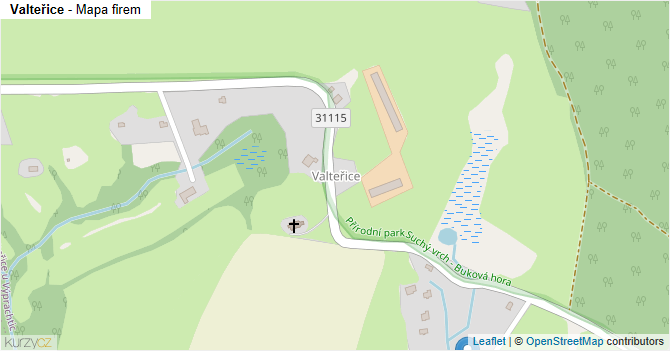 Valteřice - mapa firem