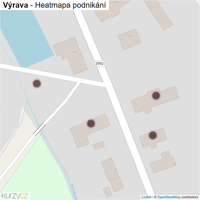 Mapa Výrava - Firmy v obci.