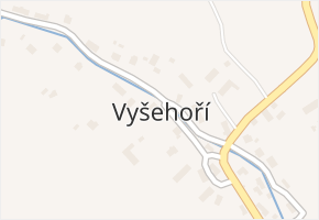 Vyšehoří v obci Vyšehoří - mapa části obce