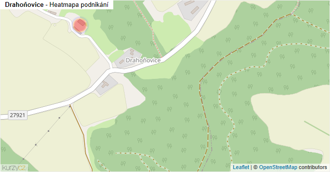 Drahoňovice - mapa podnikání