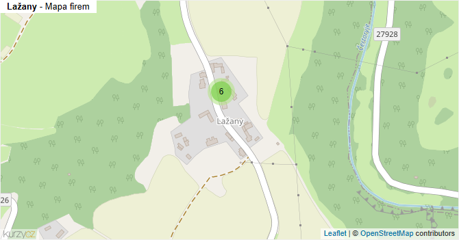 Lažany - mapa firem