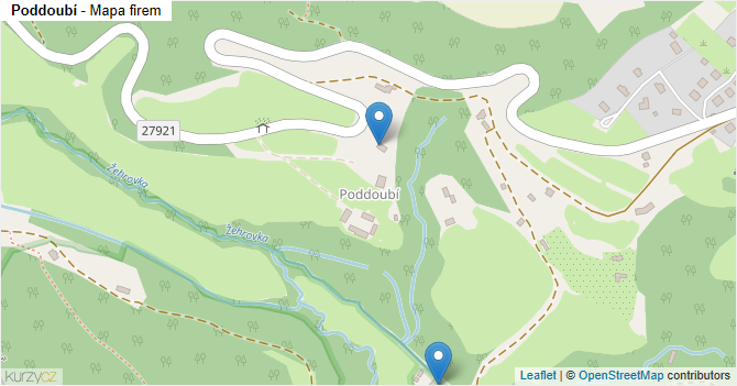 Poddoubí - mapa firem