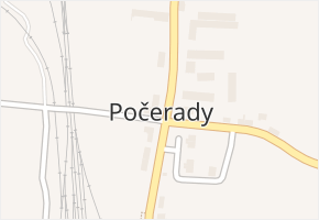 Počerady v obci Výškov - mapa části obce