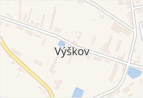 Výškov v obci Výškov - mapa části obce