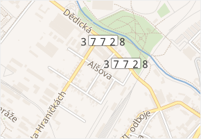 Boženy Němcové v obci Vyškov - mapa ulice