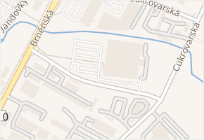 Brněnská v obci Vyškov - mapa ulice