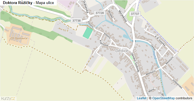 Doktora Růžičky - mapa ulice
