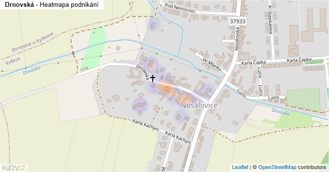 Drnovská - mapa podnikání