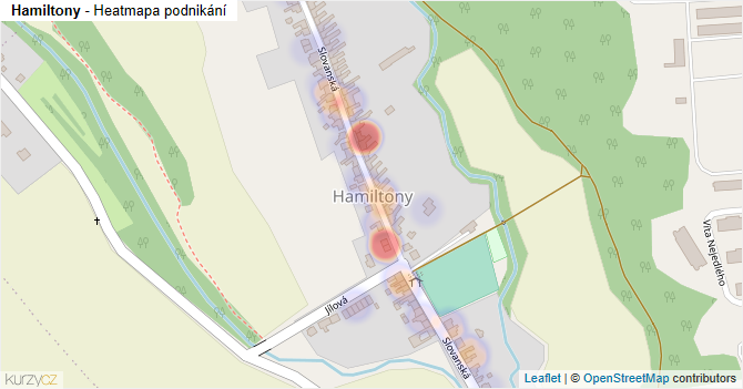 Hamiltony - mapa podnikání
