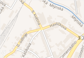 Havlíčkova v obci Vyškov - mapa ulice