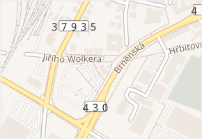 Jiřího Wolkera v obci Vyškov - mapa ulice