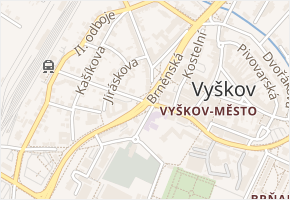 Karla Kachyni v obci Vyškov - mapa ulice
