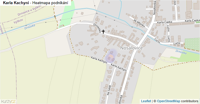Karla Kachyni - mapa podnikání