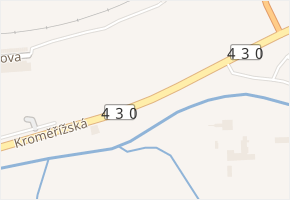 Kroměřížská v obci Vyškov - mapa ulice