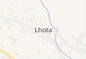 Lhota v obci Vyškov - mapa části obce