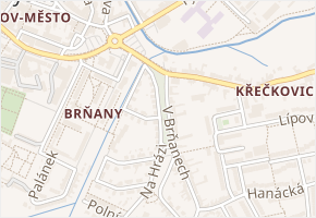 Na Hrázi v obci Vyškov - mapa ulice