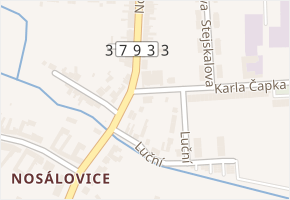 Nosálovská v obci Vyškov - mapa ulice