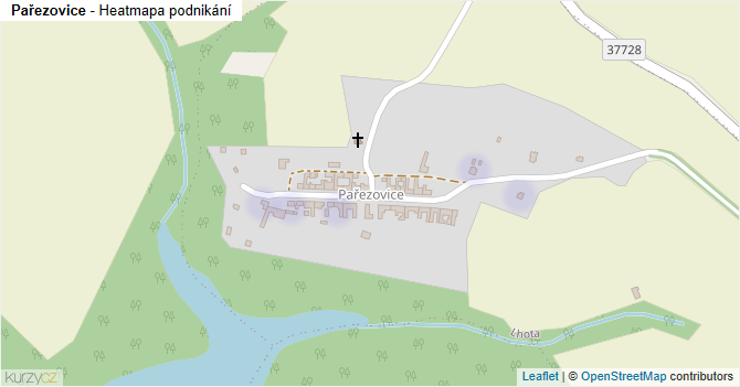 Pařezovice - mapa podnikání