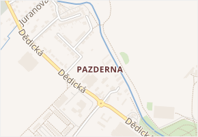 Pazderna v obci Vyškov - mapa části obce