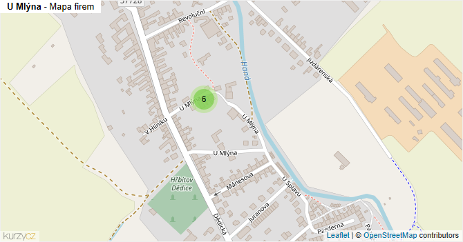 U Mlýna - mapa firem