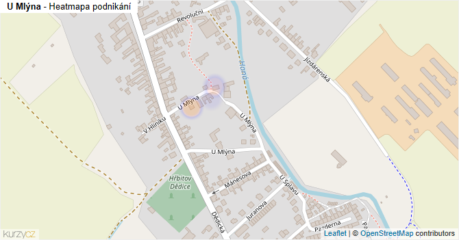 U Mlýna - mapa podnikání