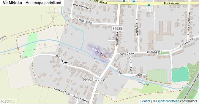 Ve Mlýnku - mapa podnikání