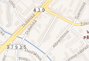 Žerotínova v obci Vyškov - mapa ulice