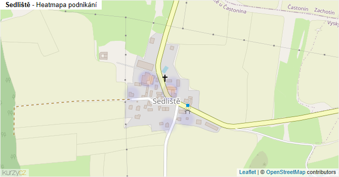 Sedliště - mapa podnikání
