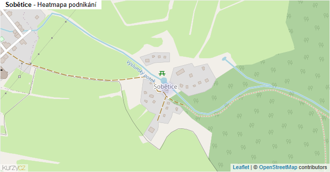Sobětice - mapa podnikání