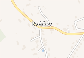 Rváčov v obci Vysočina - mapa části obce