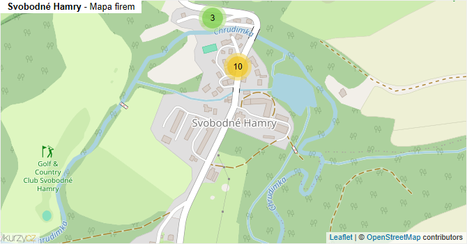 Svobodné Hamry - mapa firem