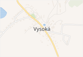 Vysoká v obci Vysoká - mapa části obce