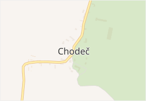 Chodeč v obci Vysoká - mapa části obce