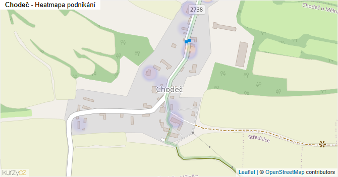 Chodeč - mapa podnikání