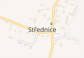 Střednice v obci Vysoká - mapa části obce