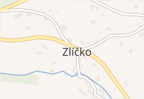Zlíčko v obci Vysoká Srbská - mapa části obce