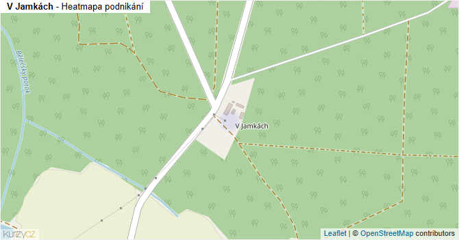V Jamkách - mapa podnikání