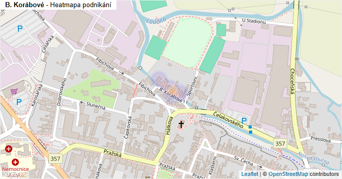 B. Korábové - mapa podnikání