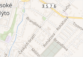 Brandlova v obci Vysoké Mýto - mapa ulice