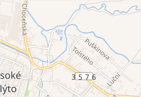 Dostojevského v obci Vysoké Mýto - mapa ulice